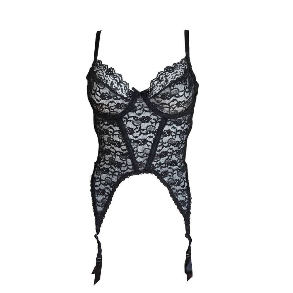 70s vintage goth lace corset